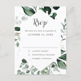 Postal Emerald Greenery Eucalyptus Boda Botánica RSVP