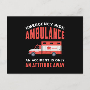 Postal Emergencia Ambulancia Emt Paramédico de Emergencia