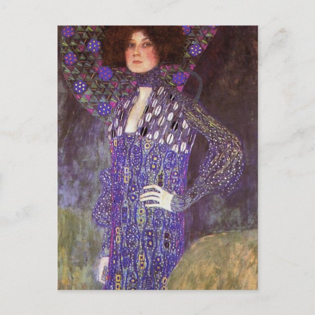Postal Emilie Floege by: Gustav Klimt (Anverso)
