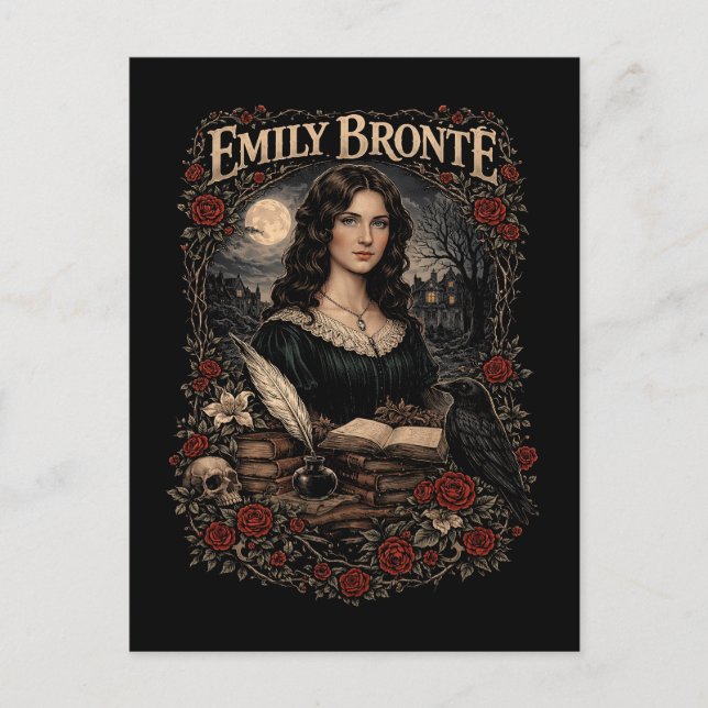 Postal Emily Brontë (Anverso)