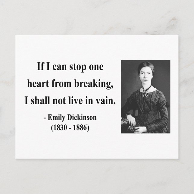Postal Emily Dickinson Cita 6b (Anverso)