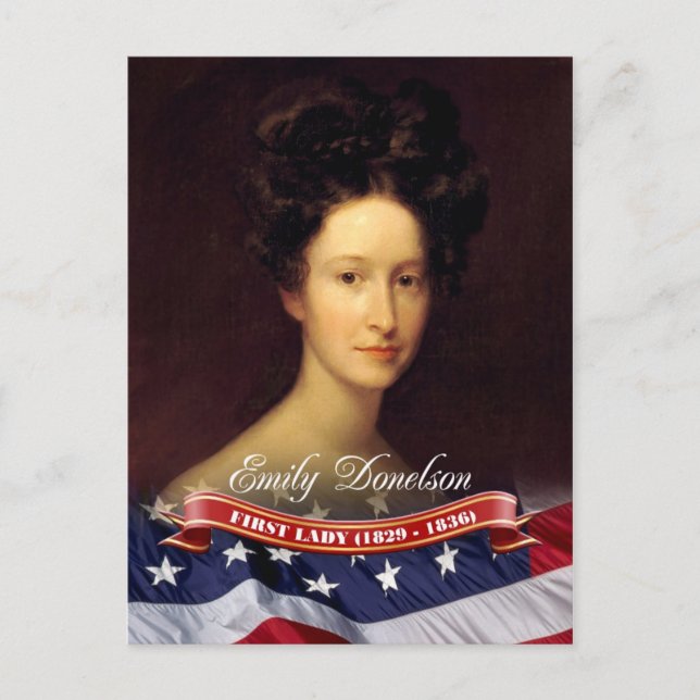 Postal Emily Donelson, Primera Dama de los Estados Unidos (Anverso)