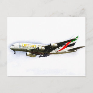 Postal Emirates Airline A380 Art