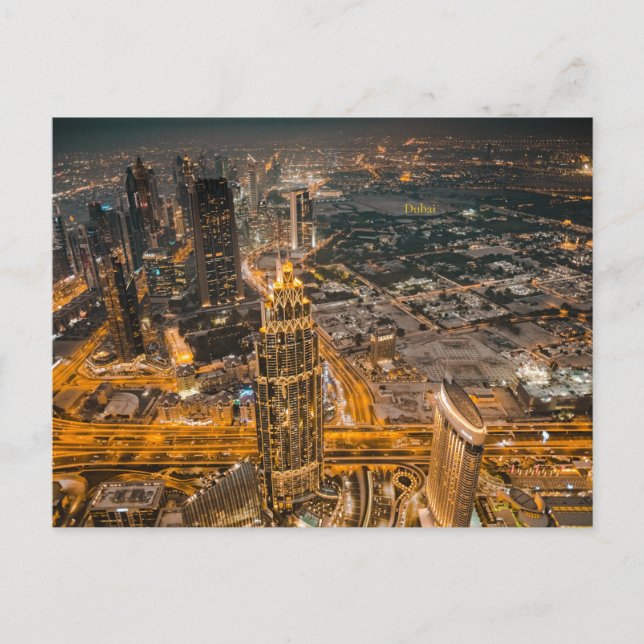 Postal Emiratos Árabes Unidos, Burj Khalifa, (Anverso)