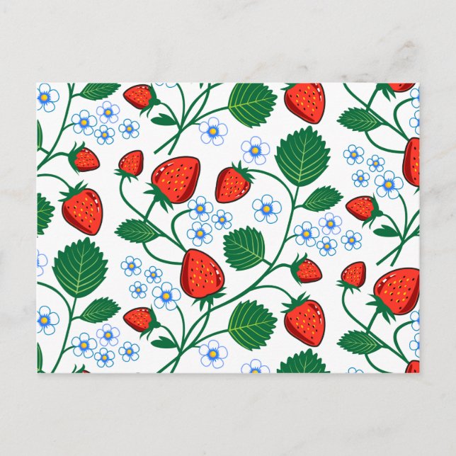 Postal Emma Janeway Strawberries (Anverso)