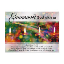 Emmanuel God with Us Matthew 1:23 Navidades Biblia