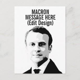 POSTAL EMMANUEL MACRON PERSONALIZADO