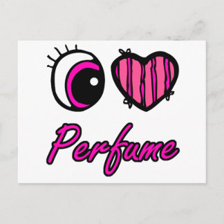 Postal Emo Ojo Corazón Que Amo Perfume