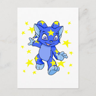 Postal Emocionante Starry Acara con ráfaga de estrellas
