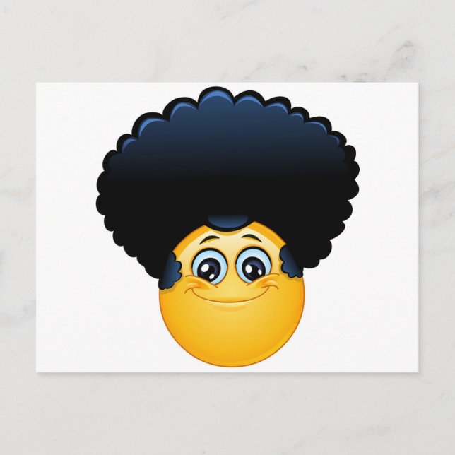 Postal emoji afro (Anverso)