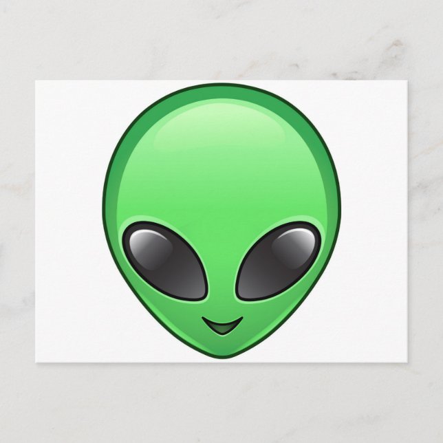 Postal emoji alienígena (Anverso)