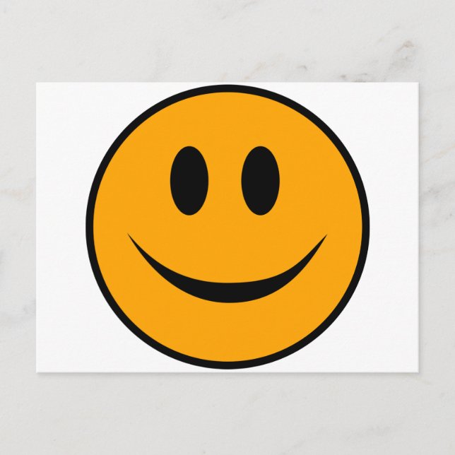 Postal Emoji Cara Sonriente (Anverso)