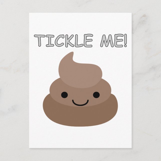 Postal Emoji Cute Tickle Me Poop (Anverso)