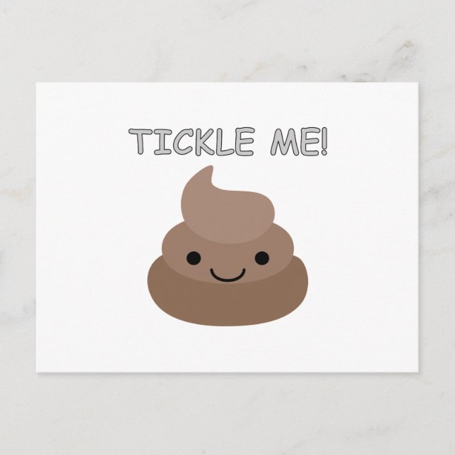 Postal Emoji Cute Tickle Me Poop (Anverso)