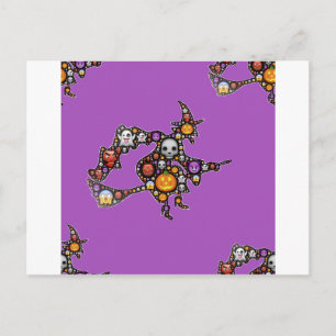 Postal emoji de bruja