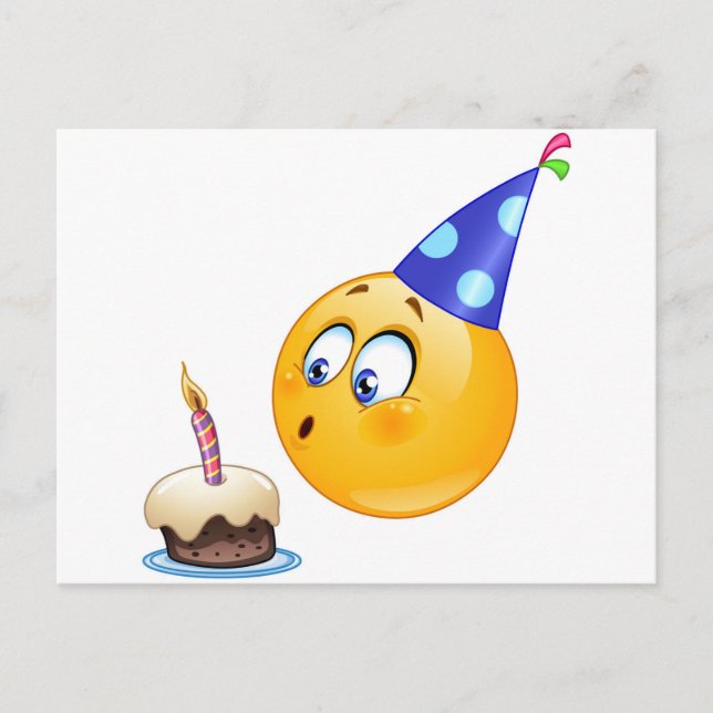 Postal emoji de cumpleaños (Anverso)