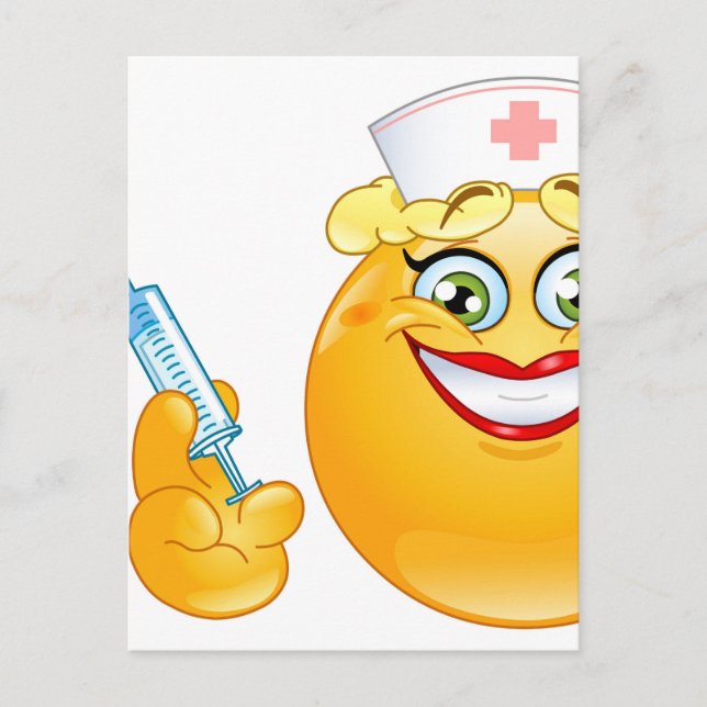 Postal emoji de enfermería (Anverso)