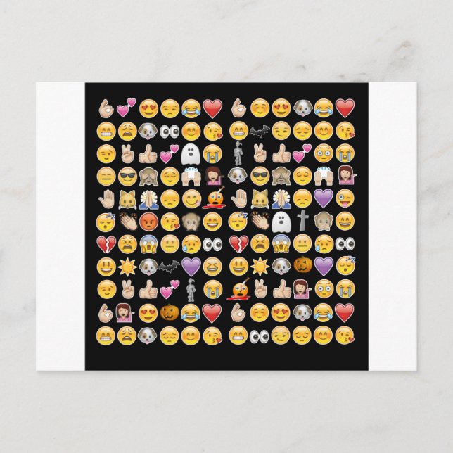 Postal emoji de halloween (Anverso)