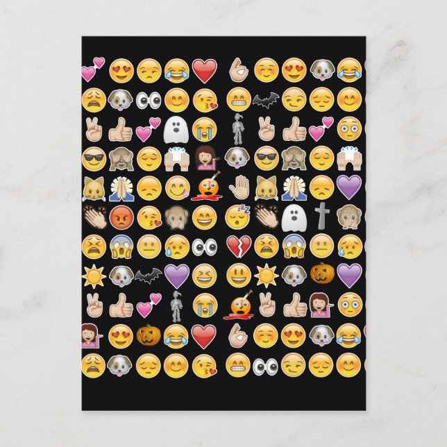 Postal emoji de halloween (Anverso)
