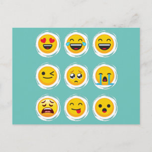 Postal Emoji de medios sociales