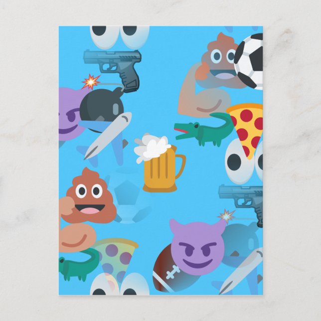 Postal emoji de niños (Anverso)
