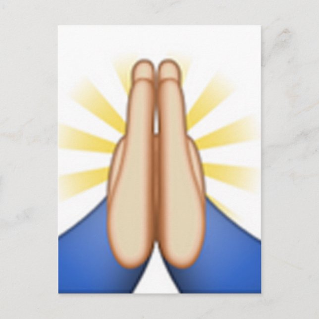 Postal emoji de oración (Anverso)
