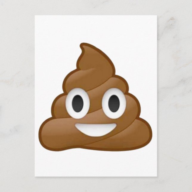 Postal Emoji de poop (Anverso)
