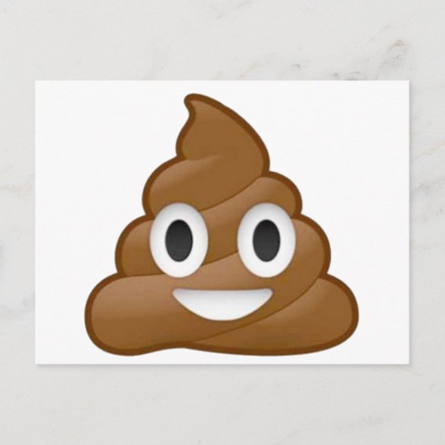 Postal Emoji de poop (Anverso)
