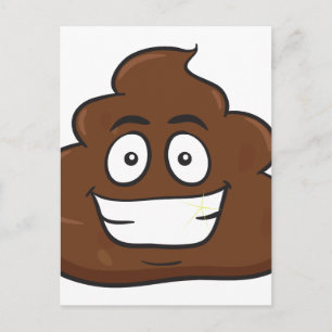 Postal emoji de poop divertida