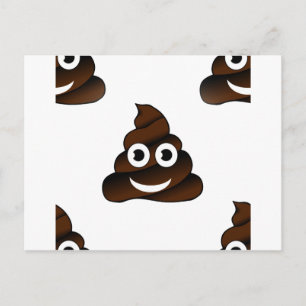 Postal emoji de poop divertida