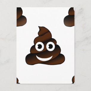 Postal emoji de poop divertida
