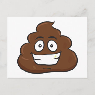 Postal emoji de poop divertida