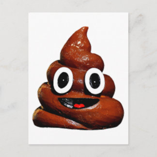 Postal emoji de poop graciosa