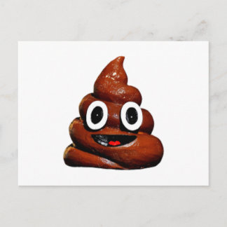 Postal emoji de poop graciosa