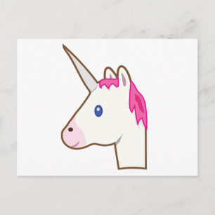 Postal Emoji de Unicornio