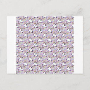 Postal emoji de unicornio holograma