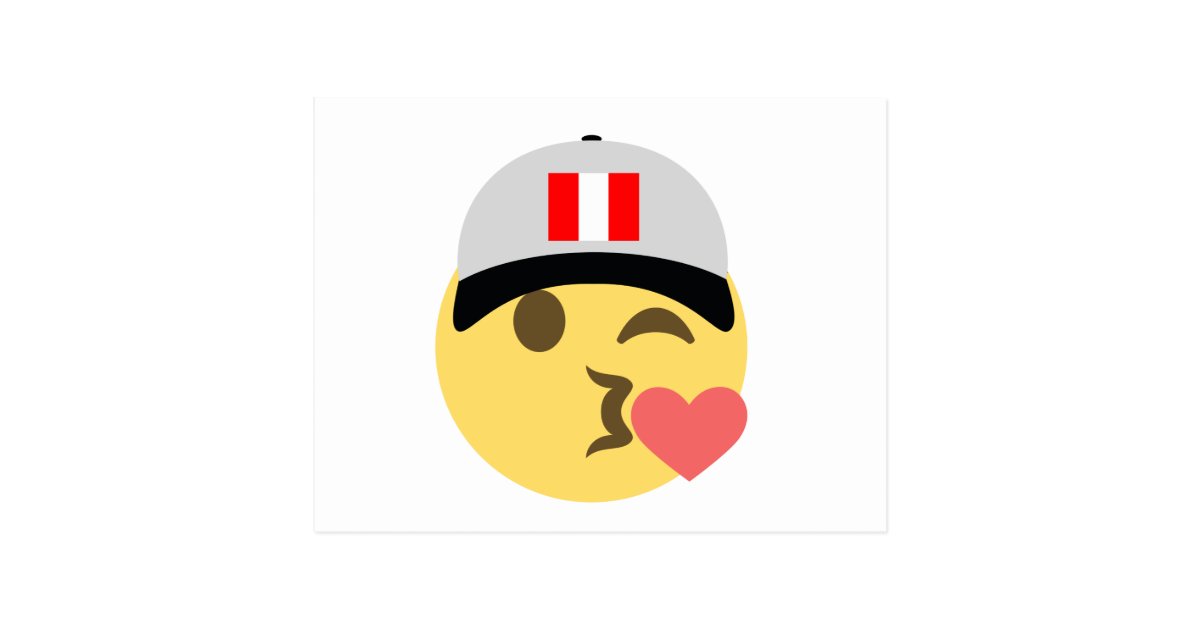 Postal Emoji Del Beso Del Gorra De Peru Zazzle Es The following emoji categories are sorted by group. postal emoji del beso del gorra de peru zazzle es