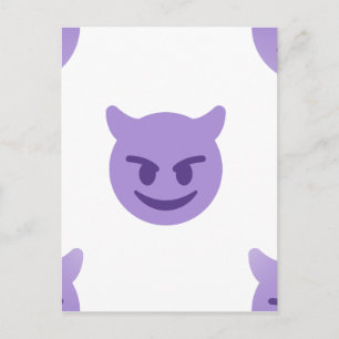 Postal emoji del diablo