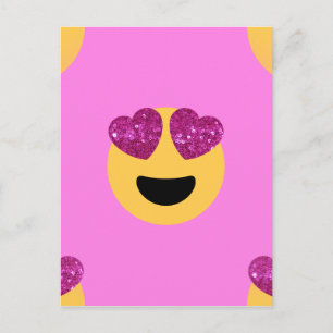 Postal emoji del ojo del corazón