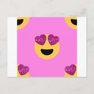 Postal emoji del ojo del corazón