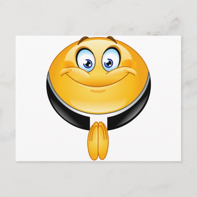 Postal emoji del sacerdote (Anverso)
