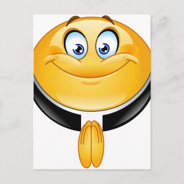 Postal emoji del sacerdote (Anverso)