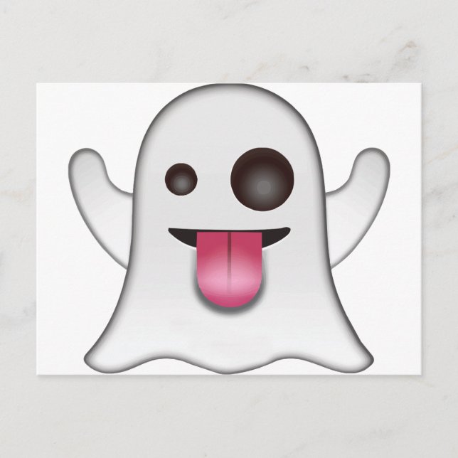 Postal emoji_fantasma (Anverso)