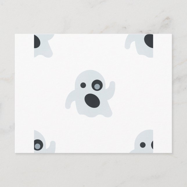 Postal emoji fantasma (Anverso)