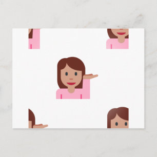 Postal emoji femenina