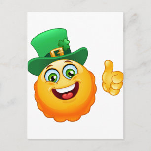 Postal emoji leprechaun