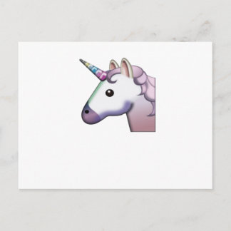Postal Emoji majestuosa unicornio