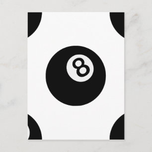 Postal emoji ocho bolas