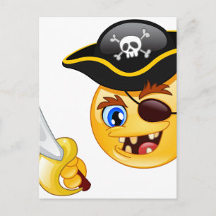 Postal emoji pirata