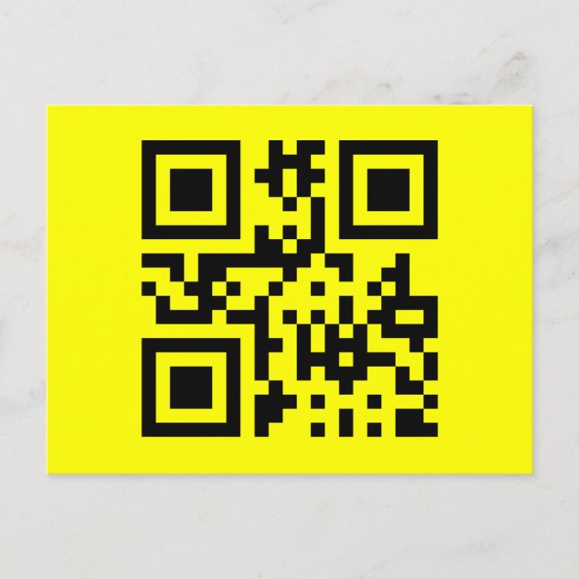 Postal emoji sonriente de cara feliz - código QR (Anverso)